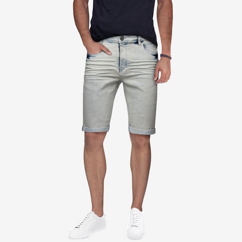 X RAY Men's 12.5 Slim Fit Stretch Denim Jean Shorts