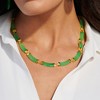 Ross-Simons Curved Jade Necklace in 18kt Gold Over Sterling - 4 of 4