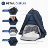 Unique Bargains Waterproof Separate Shoe Compartment Badminton Pickleball Tennis Backpack for 2 Rackets - 4 of 4
