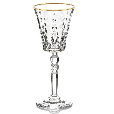 Marilyn Gold Crystal Red Wine Goblets Set of 4