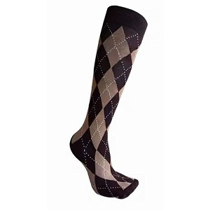 Argyle Patterned Knee High Socks from the Sock Panda (Women's Sizes, Adult Medium) - 1 of 3