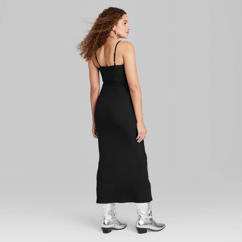 Women's Ribbed Maxi Slip Value Dress - Wild Fable™, 4 of 7