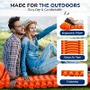 SereneLife Ultralight Sleeping Pad + Carrying Bag - Lightweight & Compact Air Mattress for Backpacking, Hiking (Orange) - 4 of 4