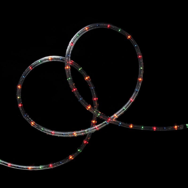 Northlight Multi Colored Outdoor Christmas Rope Lights - 18ft Clear Wire, 1 of 4