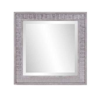 Howard Elliott 15.5"x15.5" Metropolis Gray Framed Wall and Accent Mirror