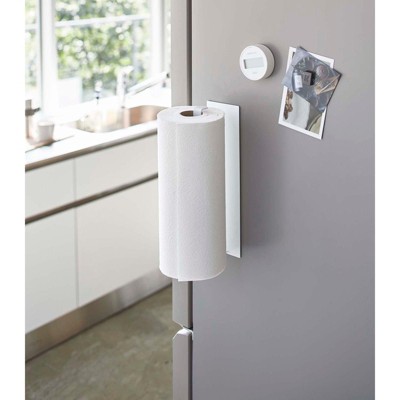 White Steel Magnetic Paper Towel Holder