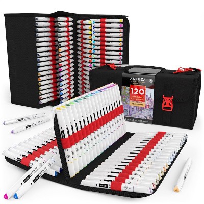 Arteza EverBlend Dual-Tipped Art Markers Art Supply Set - 120 Piece (ARTZ-8905)