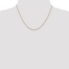 Black Bow Jewelry 1.1mm 14k Yellow Gold Solid Flat Cable Chain Necklace - 2 of 4