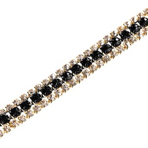 Unique Bargains DIY Jewelry Clothing Shoe Decorations Beaded Trim Rhinestone Chains - 1 of 4