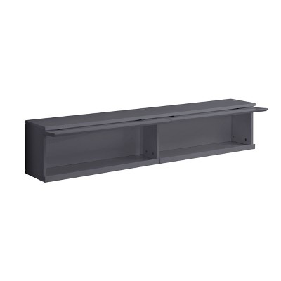Ximena 60'' Gray Modern Floating TV Stand with LED Lights