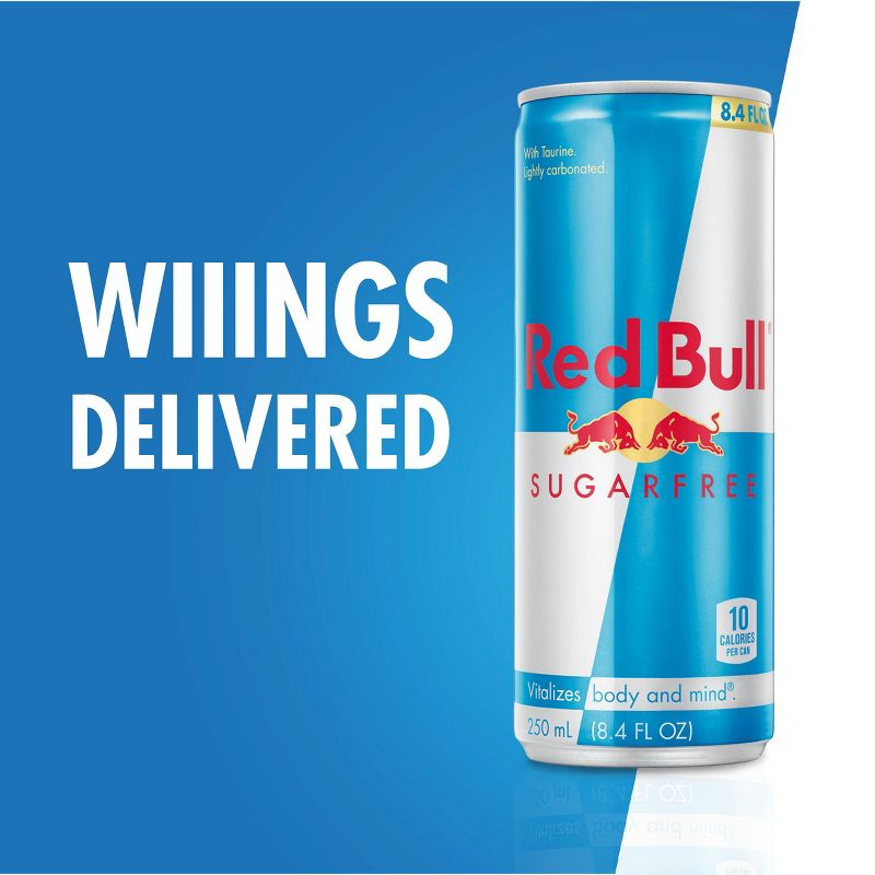 Red Bull Sugar Free Energy Drink - 8.4 fl oz Can, 2 of 9