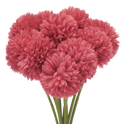 Unique Bargains Silk Chrysanthemum Faux Artificial Flower for DIY Craft Wedding Decoration 10 Pcs