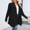 Women's Lightweight Cardigan Sweaters Open Front Long Sleeve Casual Loose Thin Cardigans - 3 of 4