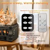 ZAFRO Electric Fireplace Log Set Heater, 21" Vintage Design Portable Freestanding Fireplace Log Heater,Realistic Flames,Realistic Ember Bed for Home - 3 of 4