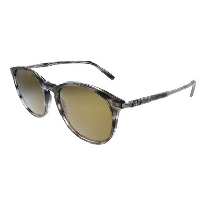 Salvatore Ferragamo SF 911S 003 Unisex Round Sunglasses Striped Grey 53mm