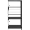 vidaXL Microwave Cabinet Black 23.6 in.x15.6 in.x31.3 in. Engineered Wood - 4 of 4