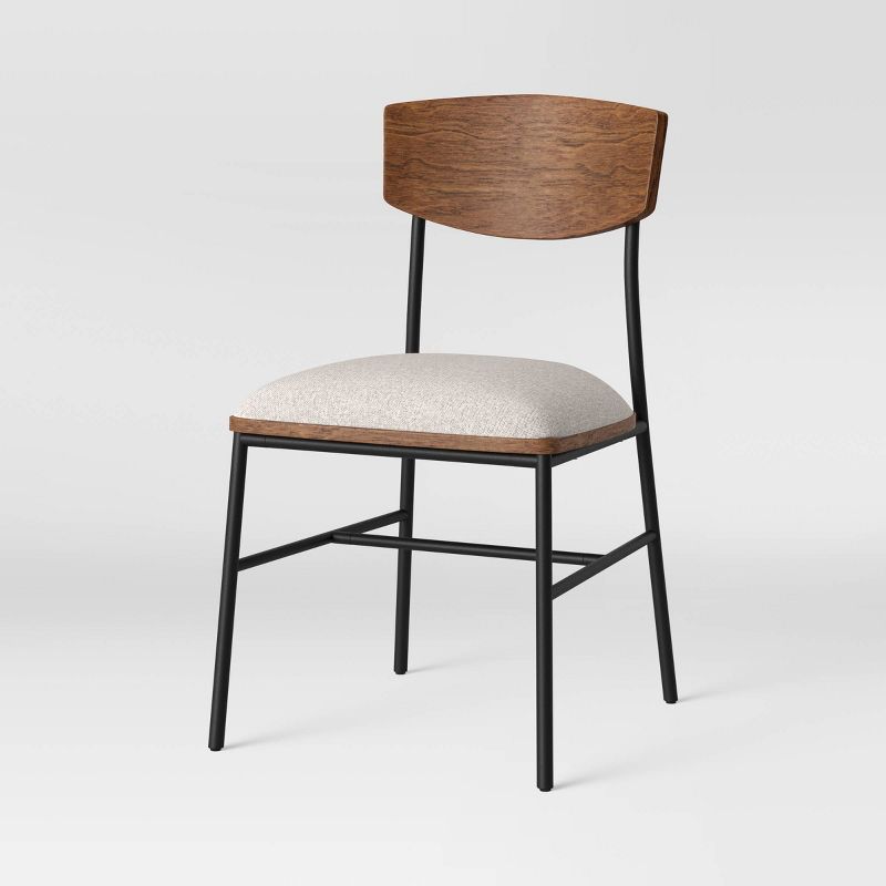 2pk Telstar Mid-Century Modern Mixed Material Dining Chair - Threshold™, 5 of 18