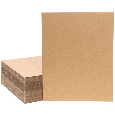 Juvale 50 Pack Corrugated Cardboard Sheets For Crafts, Shipping ...