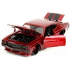 1971 Chevrolet Chevelle SS Red Metallic with Black Stripes "Pink Slips" Series 1/24 Diecast Model Car by Jada - 2 of 4