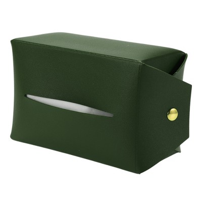 Unique Bargains Universal Car Tissue Holder Napkin Box Car Backseat Extra Large Tissue Organization Faux Leather