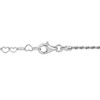EVERLY JEWELRY |3.3mm Heart Link and Rope Chain Bracelet in Silver - Multiple Metal Color Options. - 2 of 4