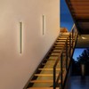 Rennnsan Kavone 23"/ 39"/ 59"/ 70" H Hardwired Liner Stainless Metal Industrial LED Dimmable Wall Sconce in Black - 4 of 4