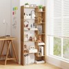 Tangkula 6-tier Bookshelf Bookcase w/ Anti-Tip Kits Home Wood Organizer Free-standing Room Divider Display Shelf - 2 of 4
