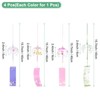 Unique Bargains Glass Outdoor Handmade Wind Chimes 4 Colors 4 Pack - 3 of 4