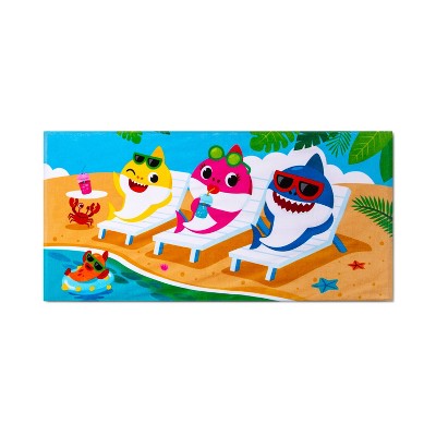 baby shark beach towel