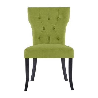 target green velvet chair