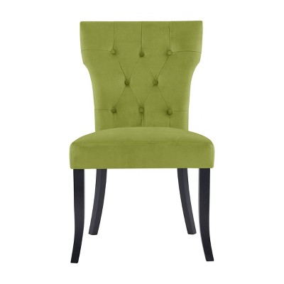 target green velvet chair