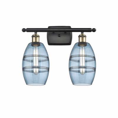 Vaz - 2 Light Bath Vanity In Industrial Style-9.13 Inches Tall and 15.88 Inches Wide