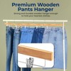 SereneLife Premium Wooden Pants Hangers - 3 of 4