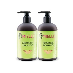 Mielle 2 Pack/12fl oz Organics Rosemary Mint Strengthening Shampoo - 1 of 4