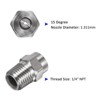 Unique Bargains Stainless Steel Durable Corrosion Resistant Pressure Washer Nozzles 5 Pcs - 4 of 4