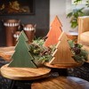 11.5"H, 13.5"H and 15.5"H Sullivans Wooden Tree Block - Set of 3, Christmas Decor, Multicolored - 4 of 4