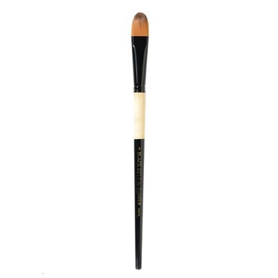 Dynasty Black Gold Series Long Handled Synthetic Filbert Brushes, Series 1526