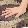 Unique Bargains Checked Washable Plush Shaggy Bath Mat 1 Pc - 3 of 4