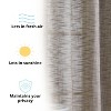 HLC.ME Madison Faux Linen Textured Thicker Sheers Privacy Light Filtering Window Grommet Curtains Drapery Panels, Set of 2 - 4 of 4