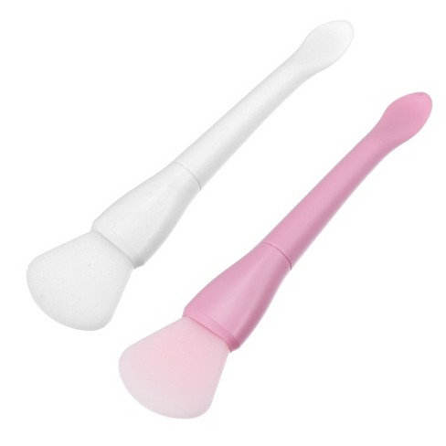 White Brushes Silicone Silicone Face Applicator Brushes Unique Target Mask Brushes : Bargains Mask Soft 2pcs Face Pink