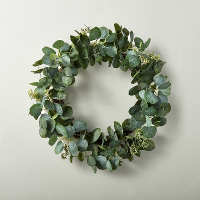 24" Faux Seeded Eucalyptus Wreath - Hearth & Hand™ with Magnolia