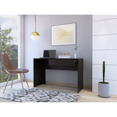 Vynxaria Modern Reversible Computer Desk with Filing Cabinet Fabric Drawers for Bedroom Small Space for Home Office