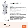 Dritz Small Twin-Fit Dress Form: Adjustable Sewing Mannequin for Female Garments, Gray - 2 of 4