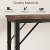 5.9" Narrow Console Table with Outlets, Slim Sofa Table for Living Room, Skinny Behind Couch Table, Industrial Hallway Table for Entryway - 3 of 4