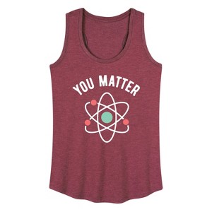 Women's - Instant Message - You Matter Graphic Racerback Tank - 1 of 4