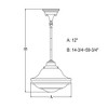 Vaxcel Huntley 1 - Light Pendant in  Satin Nickel - 2 of 4