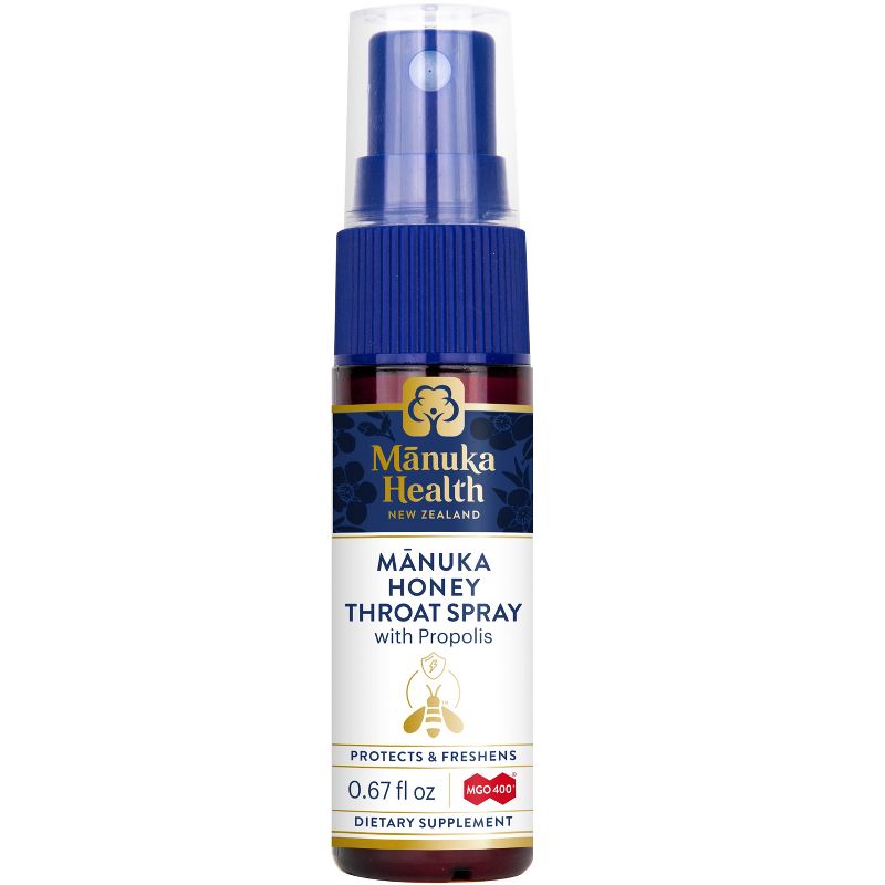 Manuka Health Manuka Honey & Propolis Throat Spray, .67 fl oz, Protects & Freshens, With MGO 400+ Manuka Honey & New Zealand Propolis, 6 of 13