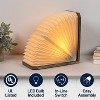 JONATHAN Y Darla Modern Art Deco Paper Half Pleated Fan LED Table Lamp - 4 of 4