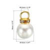 Unique Bargains Beautiful Designer DIY Jewelry Making Faux Pearl Pendants 100 Pcs - 2 of 4
