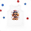 The Juniper Shop Patriotic Fluffy Dog Toddler Tank - 2 of 4